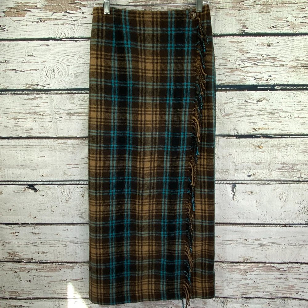 Cambridge Country Women's 4 Skirt Wool Fringe Wrap